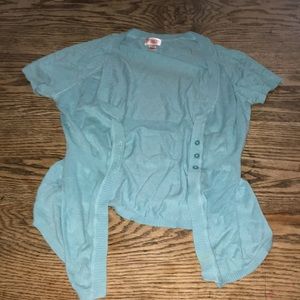 Teal blue cardigan